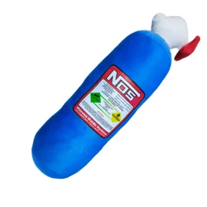 کوسن NOS ایرانی به رنگ آبی با طراحی شبیه کپسول نیتروژن خودرو